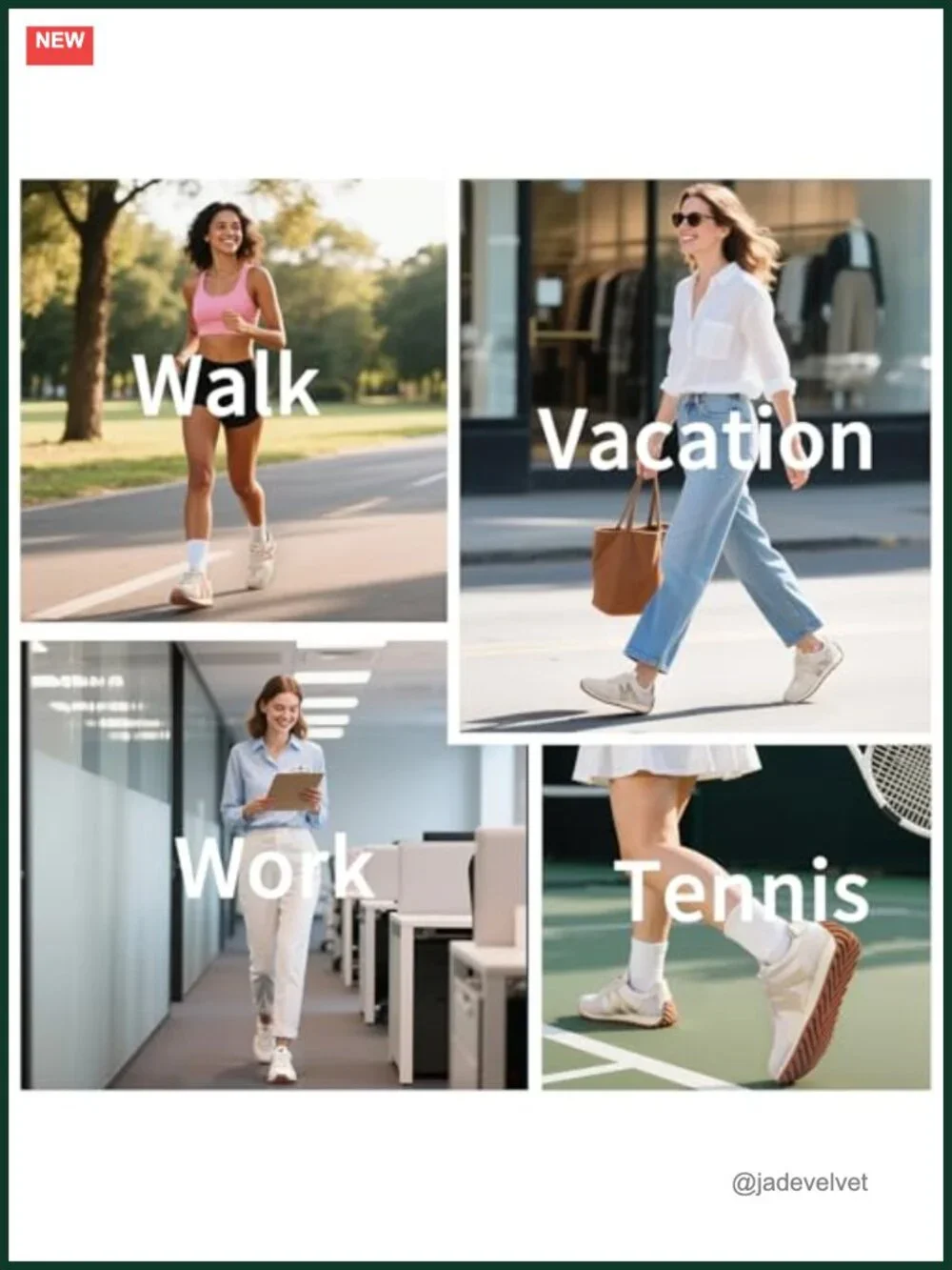 Women's Wide Toe Box Non-Slip Walking Fashion Sneakers